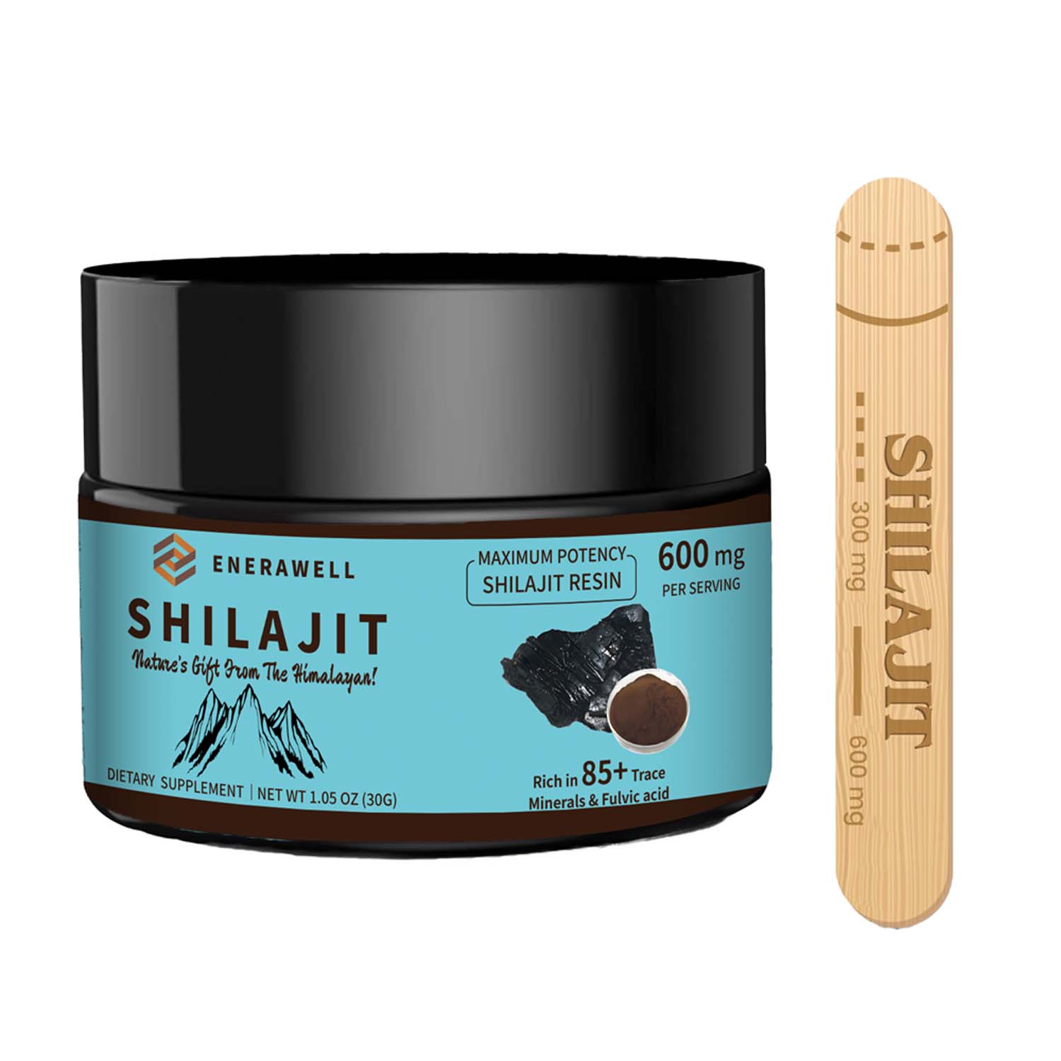 Shilajit Resin Pure - ชิลาจิตเรซินบริสุทธิ์จากเทือกเขาหิมาลัย อุดมไปด้วยแร่ธาตุและกรดฟูลวิค ช่วยเสริมสร้างพลังงานและสุขภาพภูมิคุ้มกัน ขนาด 600 มก.