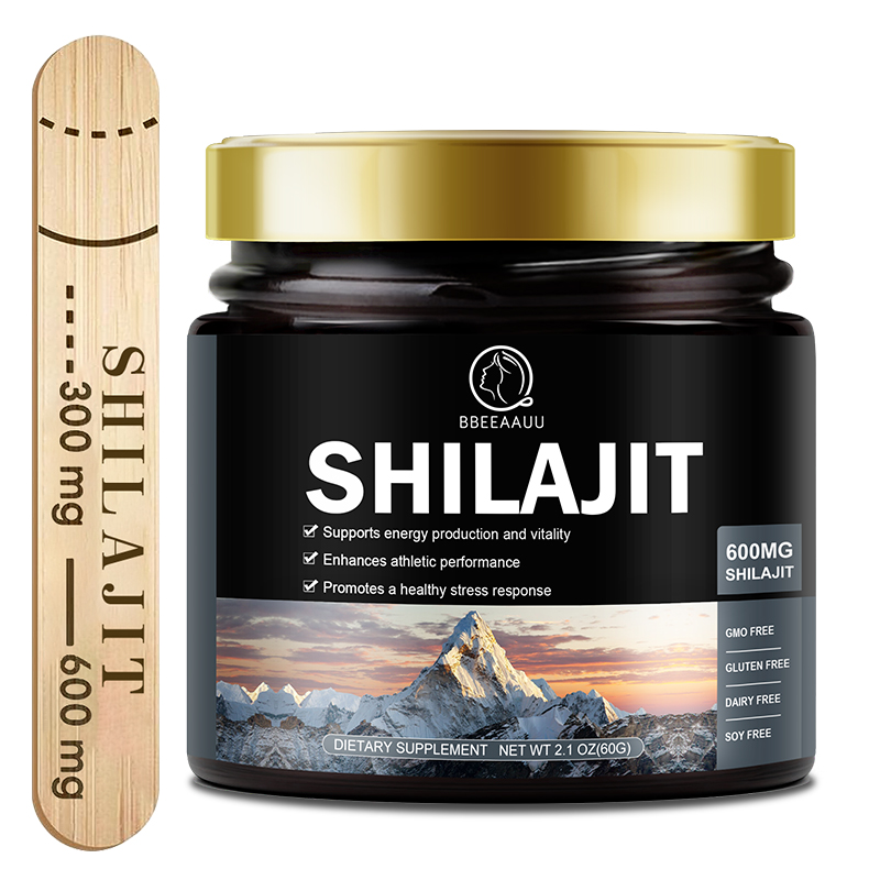 Shilajit Resin Pure - Bbeeaauu 60g 100% หิมาลัยบริสุทธิ์ shilajit เรซิ่นแร่ธาตุดั้งเดิมอาหารเสริมสุขภาพสมองความจำความรู้ความเข้าใจสุขภาพ
