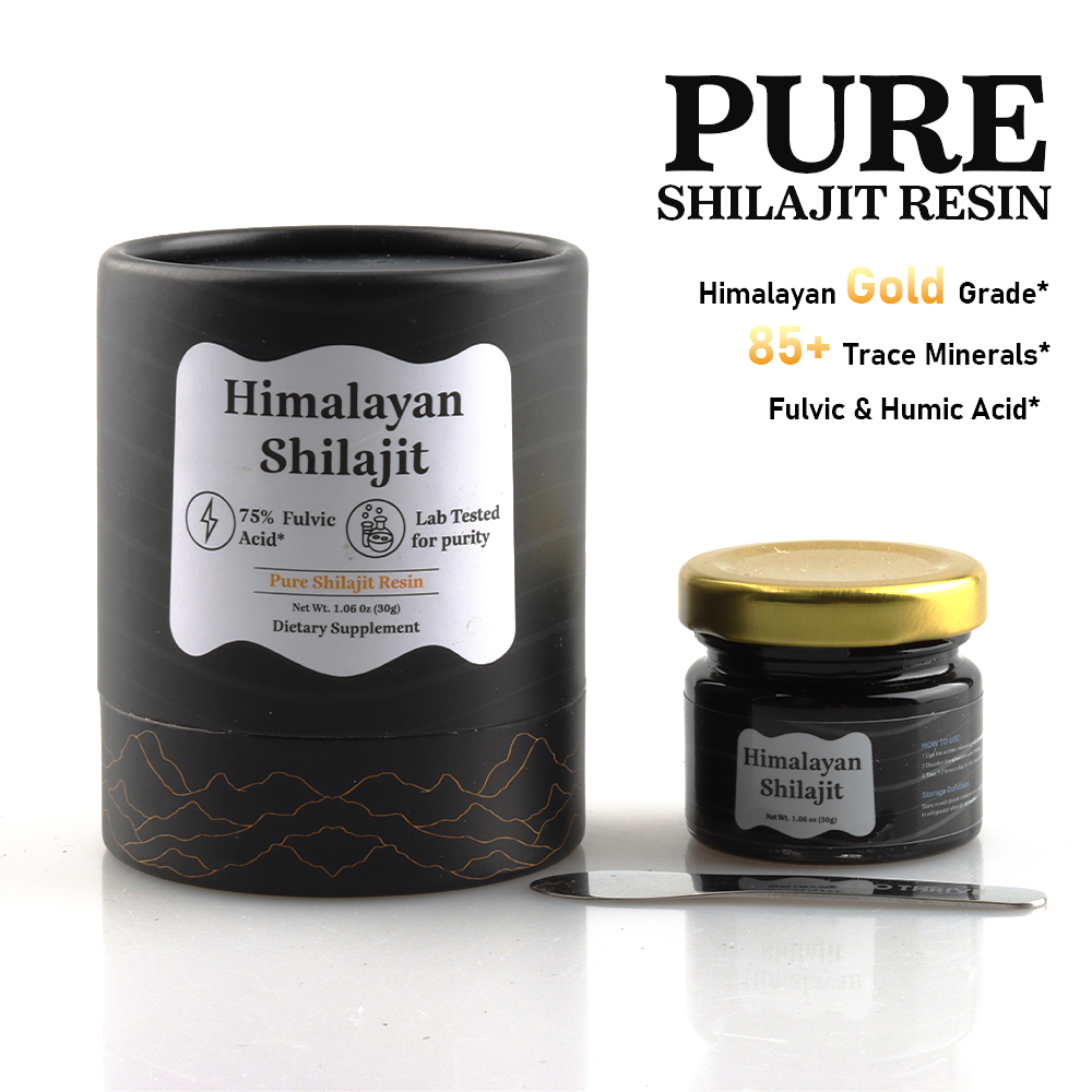 Shilajit Resin Pure - ชิลลาจิตแท้จากเทือกเขาหิมาลัย เกรดทองคำ ความเข้มข้นสูง เพื่อเพิ่มพลังงานและเสริมสร้างภูมิคุ้มกัน มีแร่ธาตุมากกว่า 85