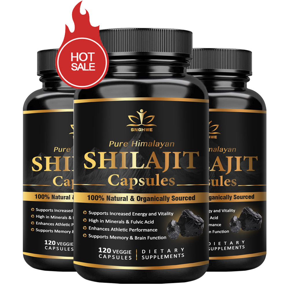 Shilajit Resin Pure - Himalaya shilajit แคปซูลของแท้แร่ธาตุและกรดฟูลวิคสำหรับพลังงานความแข็งแรงของกล้ามเนื้อและภูมิคุ้มกันความอดทนสำหรับผู้ใหญ่