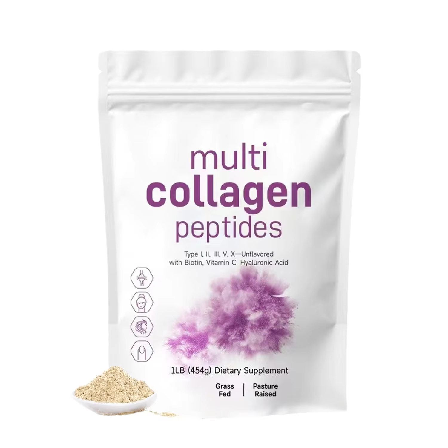 Whey Protein Isolate - ผงคอลลาเจนเปปไทด์หลายชนิด 454 กรัม - อาหารเสริมโปรตีน ชนิดที่