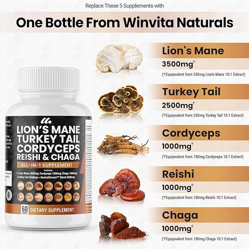 ผลิตภัณฑ์เสริมอาหารเห็ดหัวลิงป - Lion Mane Mushroom บทวิจารณ์และราคา