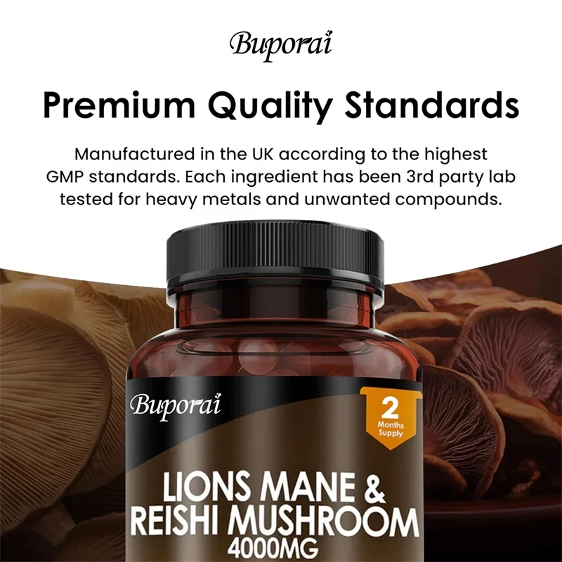 เห็ดหลินจือและเห็ดหัวลิง 4000  - Lion Mane Mushroom บทวิจารณ์และราคา