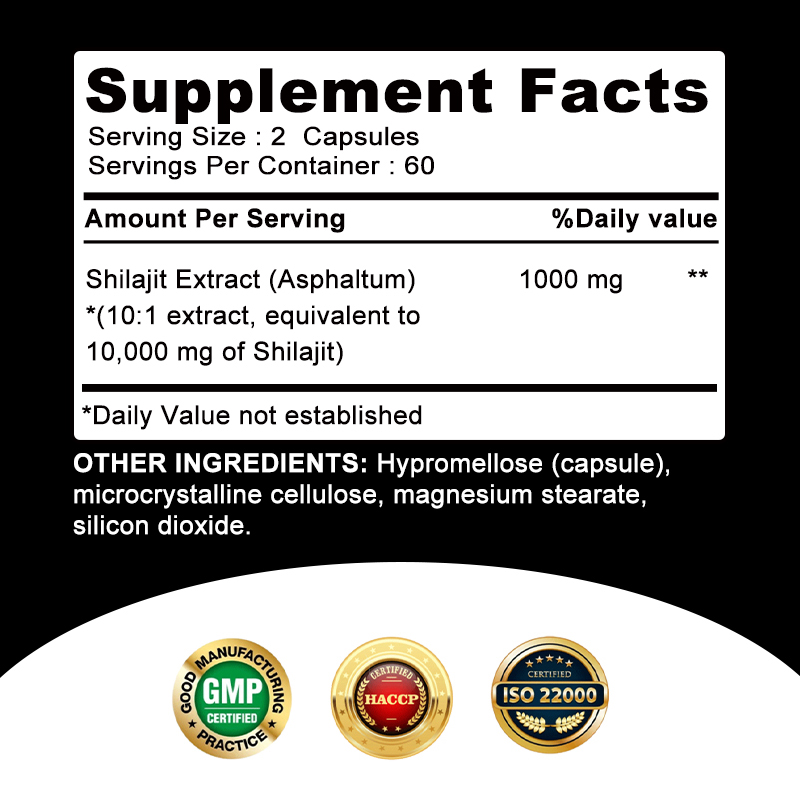 แคปซูลเรซิน Shilajit หิมาลัยบร - Shilajit Resin Pure บทวิจารณ์และราคา