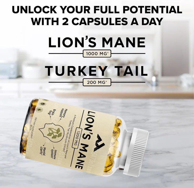 แคปซูลเสริมอาหารเห็ดหลินจือหัว - Lion Mane Mushroom บทวิจารณ์และราคา