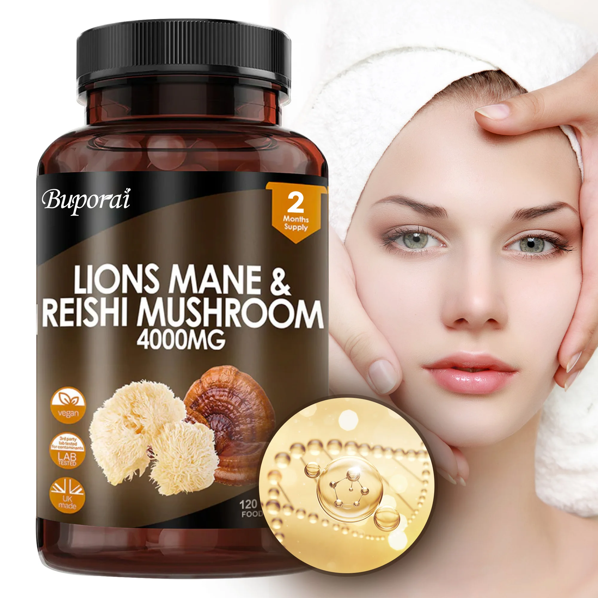 เห็ดหลินจือและเห็ดหัวลิง 4000  - Lion Mane Mushroom บทวิจารณ์และราคา
