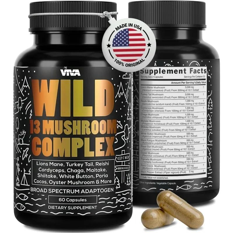 อาหารเสริมเห็ด -10:1 เห็ดหลินจ - Lion Mane Mushroom บทวิจารณ์และราคา