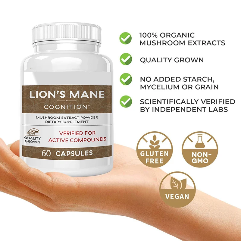 แคปซูลเห็ดหลินจือไลออนเม็นช่วย - Lion Mane Mushroom บทวิจารณ์และราคา